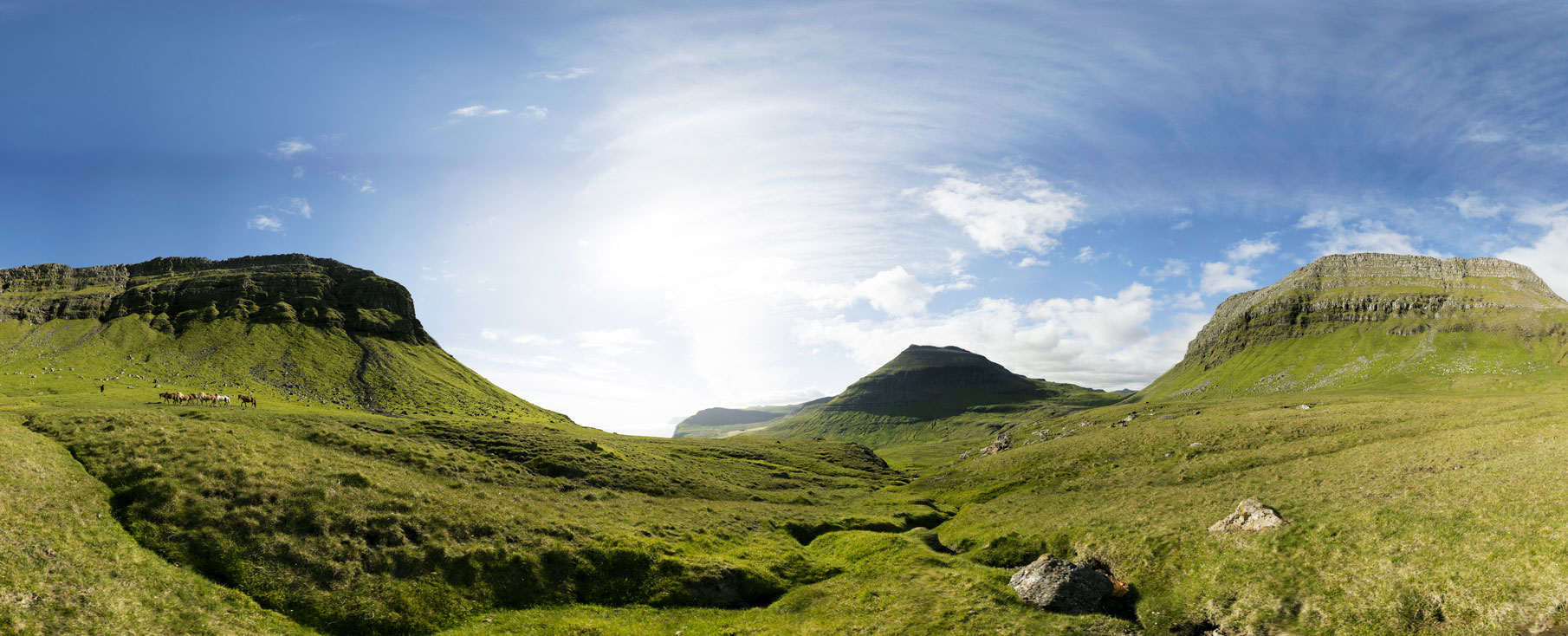 Panoramic Image from 3D environment capture in the Faroe Islands