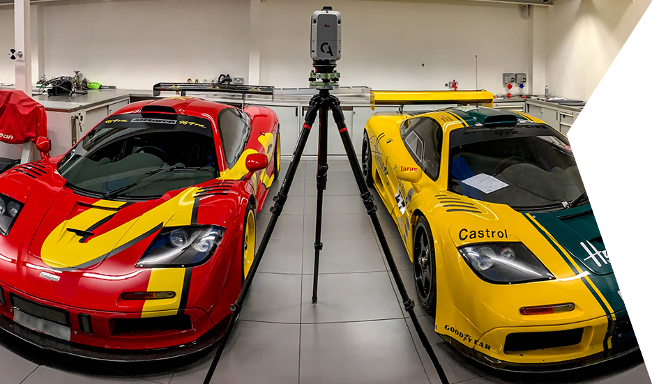 Lidar Scanning Mclaren F1s Lidar Scanning two McLaren F1 GTR cars with a Leica RTC 360